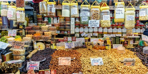 Mercado de Málaga e passeio de comida de rua